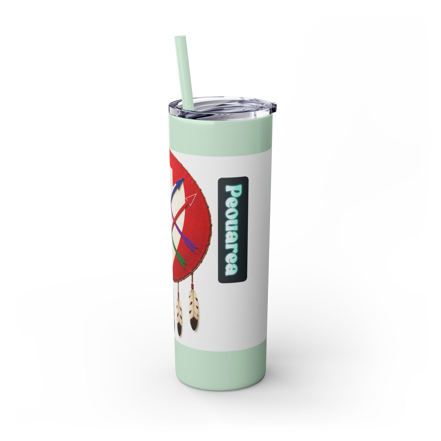 Peoria 20oz Skinny Tumbler with Dreamcatcher Shield Design