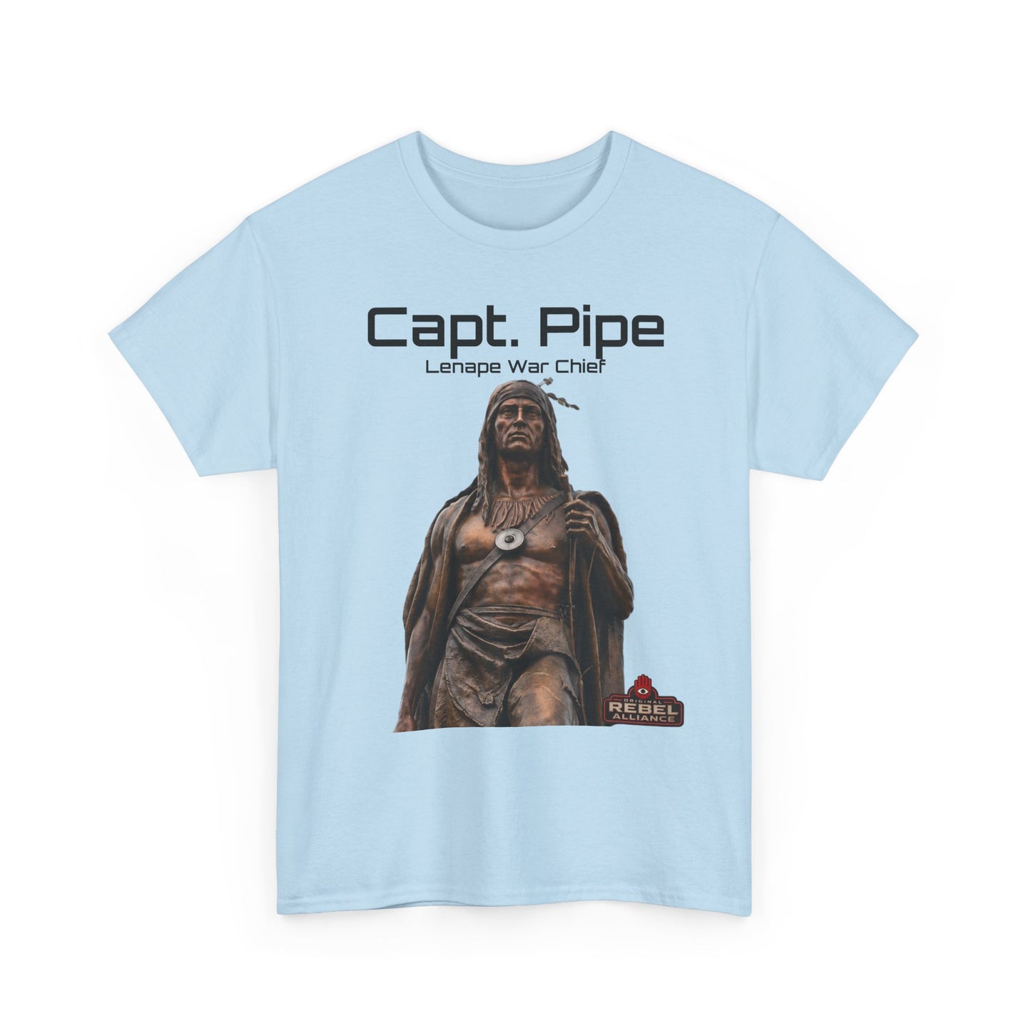 Capt. Pipe Lemape War Chief T‑Shirt — Native Warrior Graphic Tee