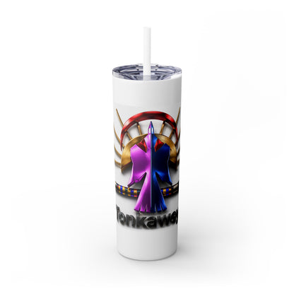 Tonkawa Skinny Tumbler with Straw, 20oz