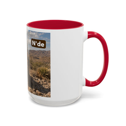 Ft. Sill Apache Desert Scene Coffee Mug — 'N'de' Southwest Landscape 11/15oz