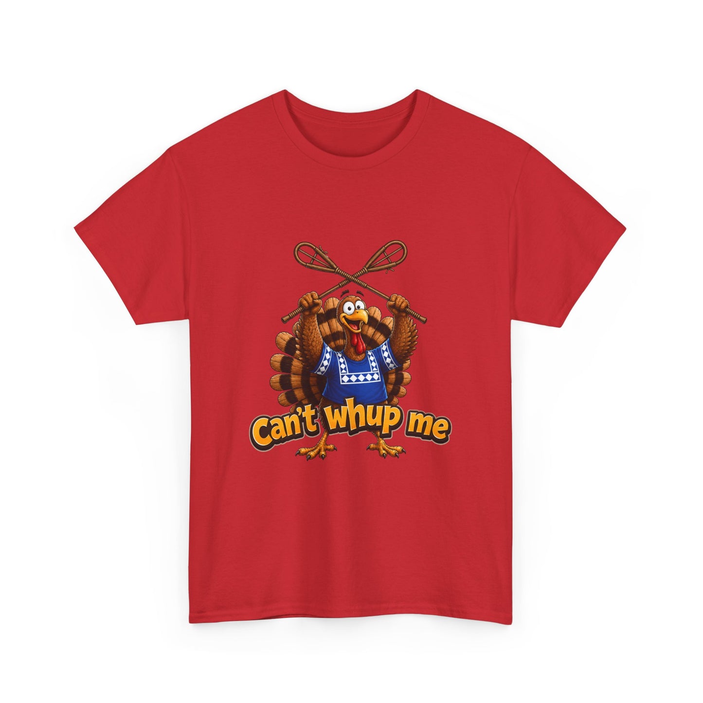 Turkey Mascot Tee — 'Can't Whup Me' Funny Thanksgiving T‑Shirt