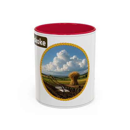 Muscogee Scenic Harvest Coffee Mug – Rustic Countryside Landscape 11oz/15oz