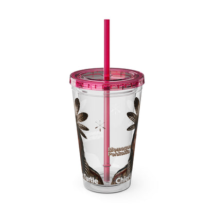 Miami Chief Little Turtle Sunsplash 16oz Tumbler with Straw