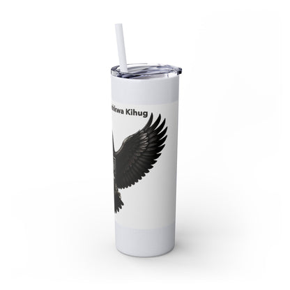 Sac Fox Skinny Tumbler with Straw, 20oz