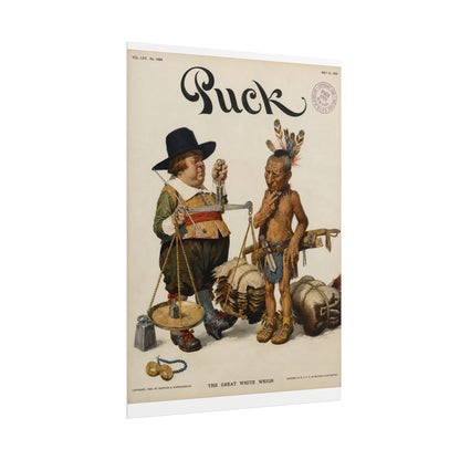 Puck Magazine Cover Rolled Poster - "The Great White Hopes"