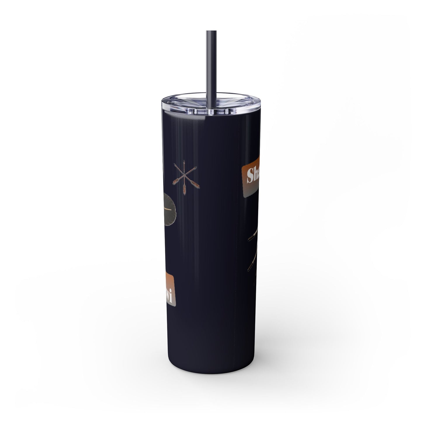 Shawnee Absentee Skinny Tumbler with Straw, 20oz