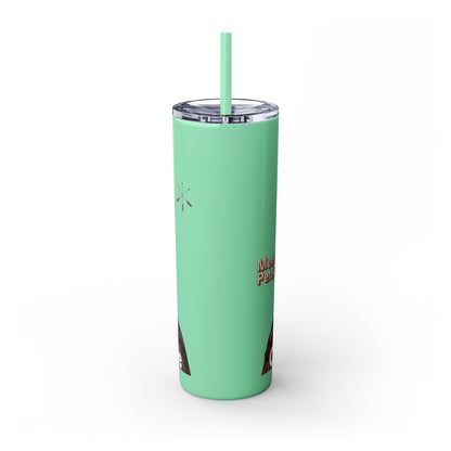 Miami 20oz Skinny Tumbler with Straw — Native Chief Portrait Travel Cup