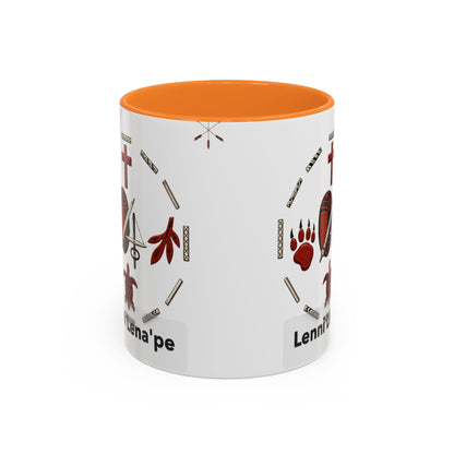 Delaware East Lenni Lenape Tribal Ceramic Mug – Native Symbols Coffee Cup (11oz/15oz)