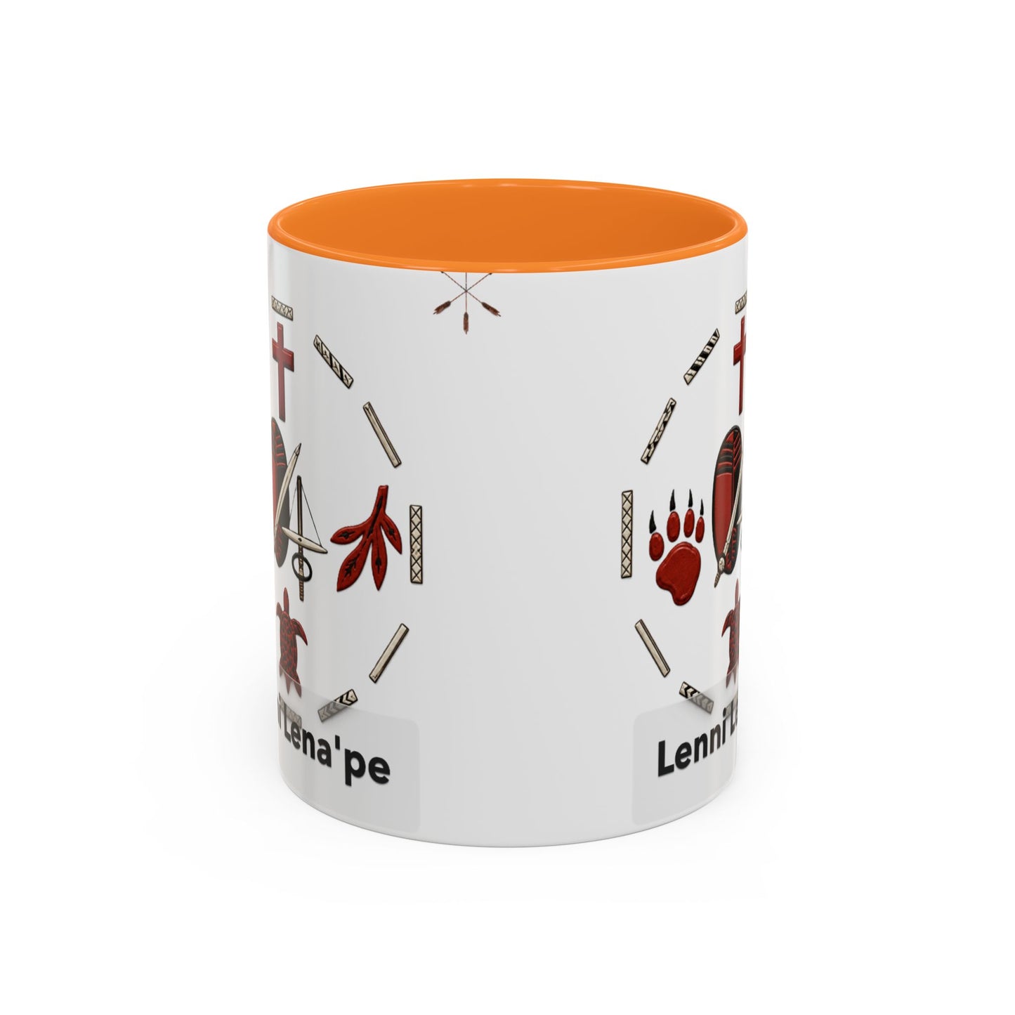 Delaware East Lenni Lenape Tribal Ceramic Mug – Native Symbols Coffee Cup (11oz/15oz)