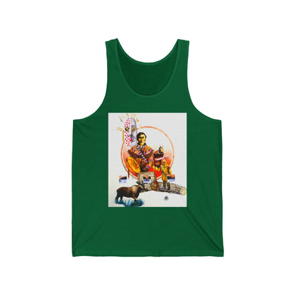 Athapaskan Tank Top — Western Cowgirl Art Tank with Arrow Back Design