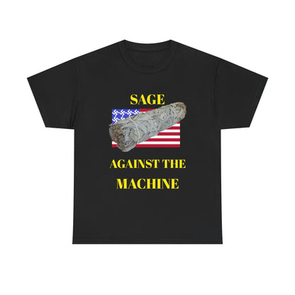 Sage Against the Machine T-Shirt — American Flag Smudge Stick Tee