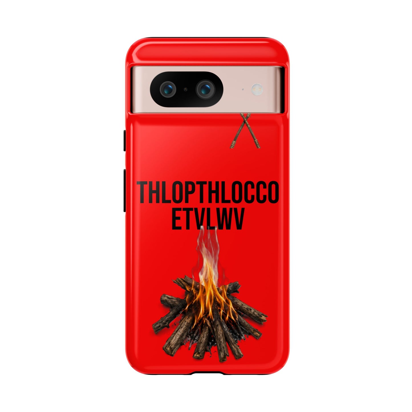 Thlopthlocco Protective Phone Case —  Text "THLOPTHLOCCO ETVLWV"
