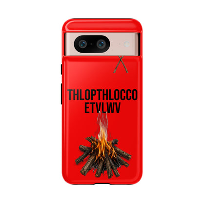 Thlopthlocco Protective Phone Case —  Text "THLOPTHLOCCO ETVLWV"