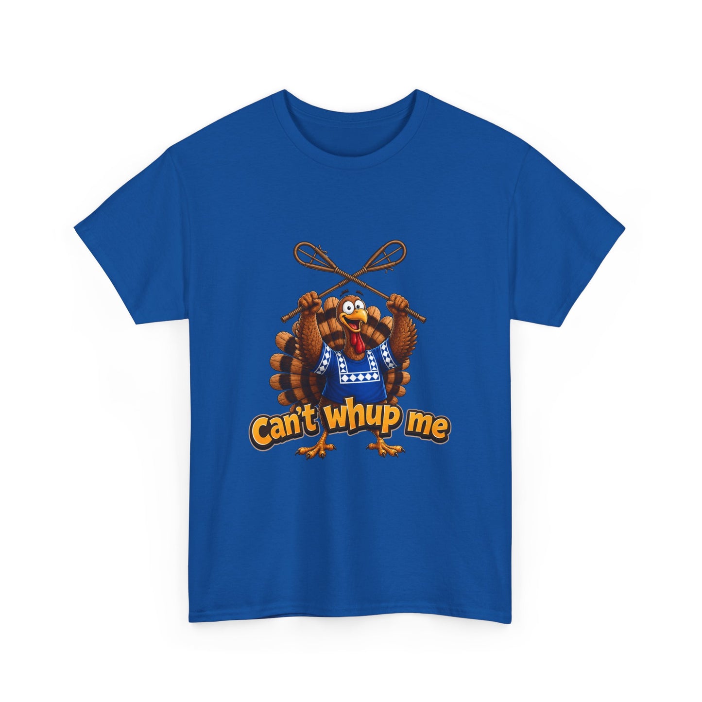 Turkey Mascot Tee — 'Can't Whup Me' Funny Thanksgiving T‑Shirt