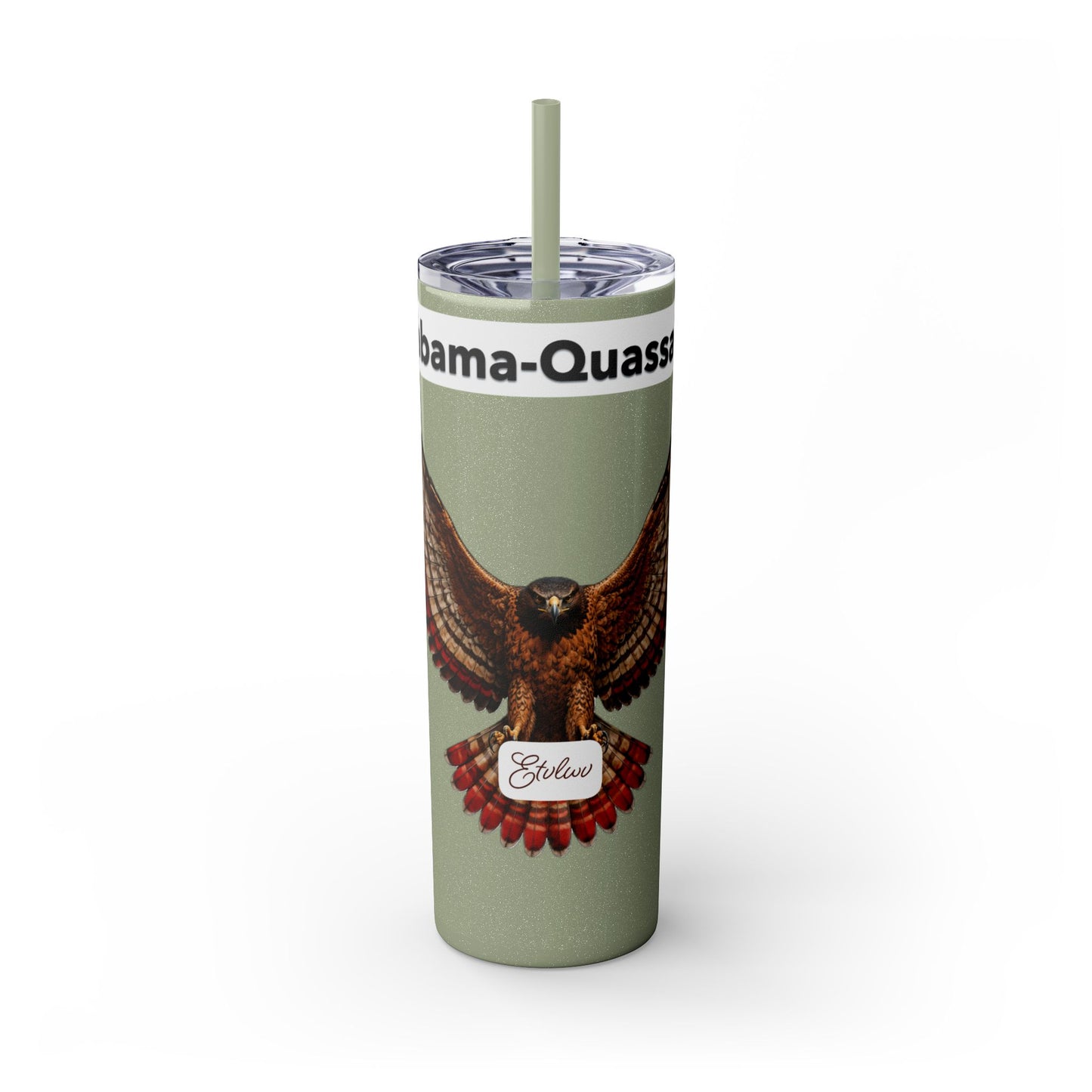 AQ Skinny Tumbler with Straw, 20oz