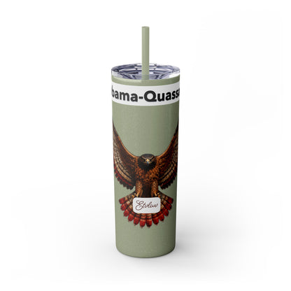 AQ Skinny Tumbler with Straw, 20oz