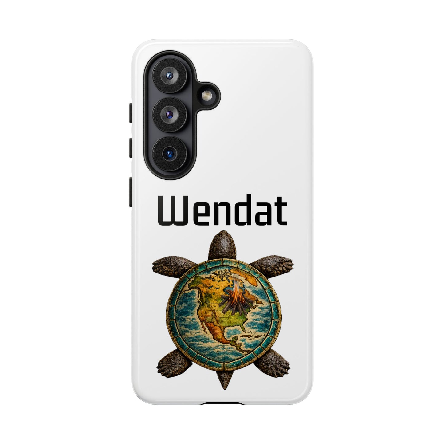 Wyandotte Wendat Turtle Phone Case — Indigenous Turtle Shield Design