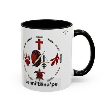 Delaware East Lenni Lenape Tribal Ceramic Mug – Native Symbols Coffee Cup (11oz/15oz)
