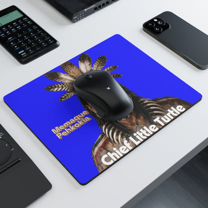 Chief Little Turtle Rectangular Mouse Pad — Historical Native American Portrait