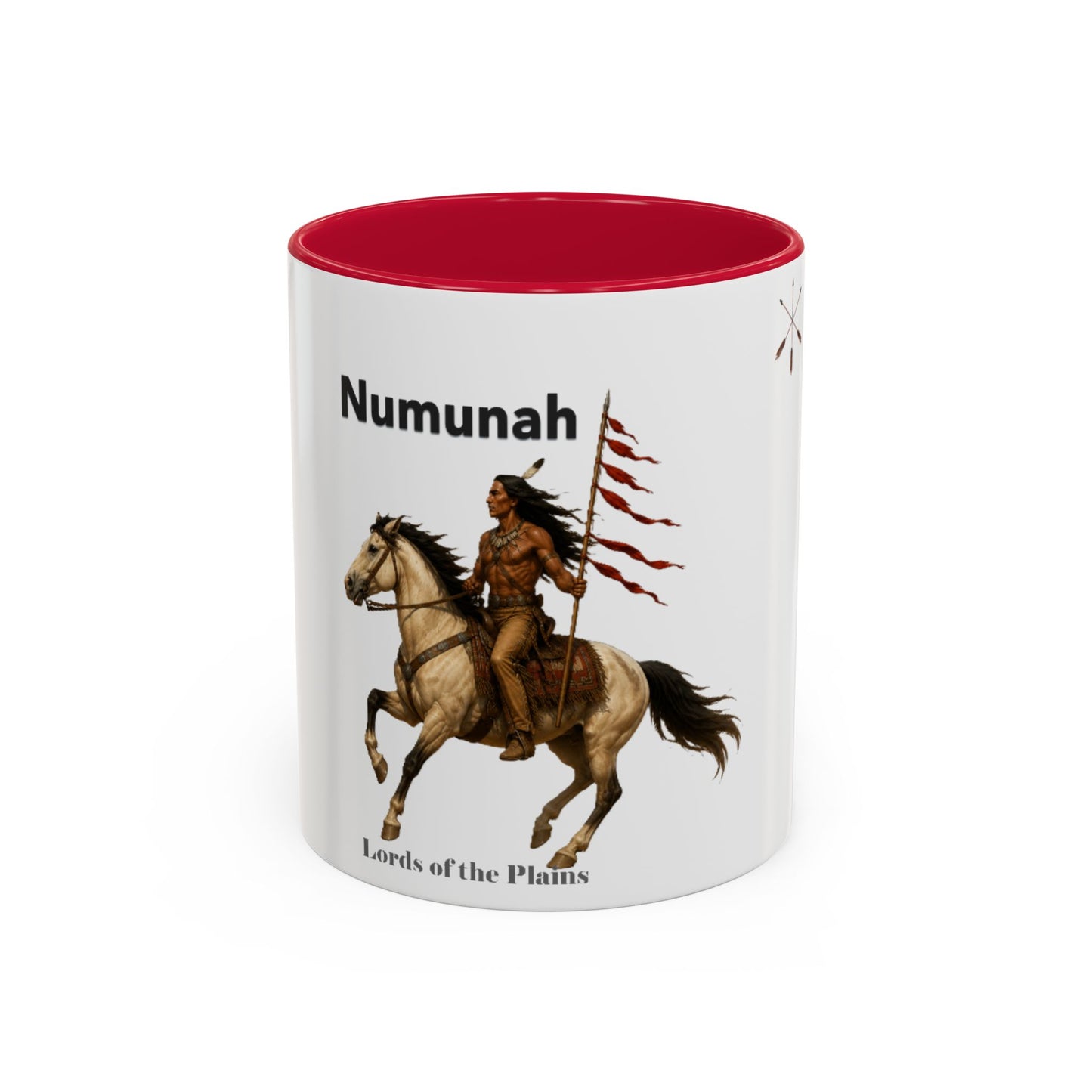 Comanche Numunah ‘Lords of the Plains’ Horseman Coffee Mug — Native Warrior Ceramic Mug (11oz/15oz)