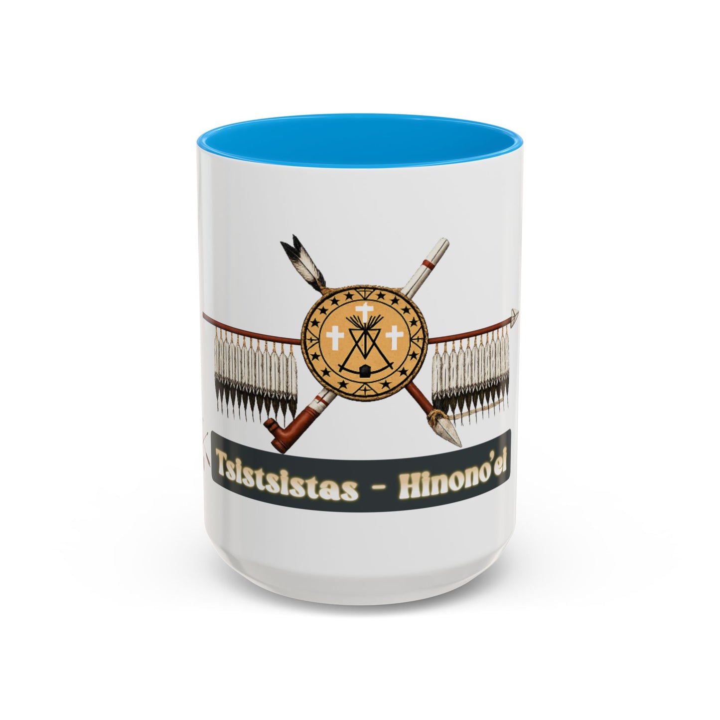 Cheyenne Arapaho Native Heritage Shield Coffee Mug – 'Tsistsistas / Hinono’ei' 11oz & 15oz