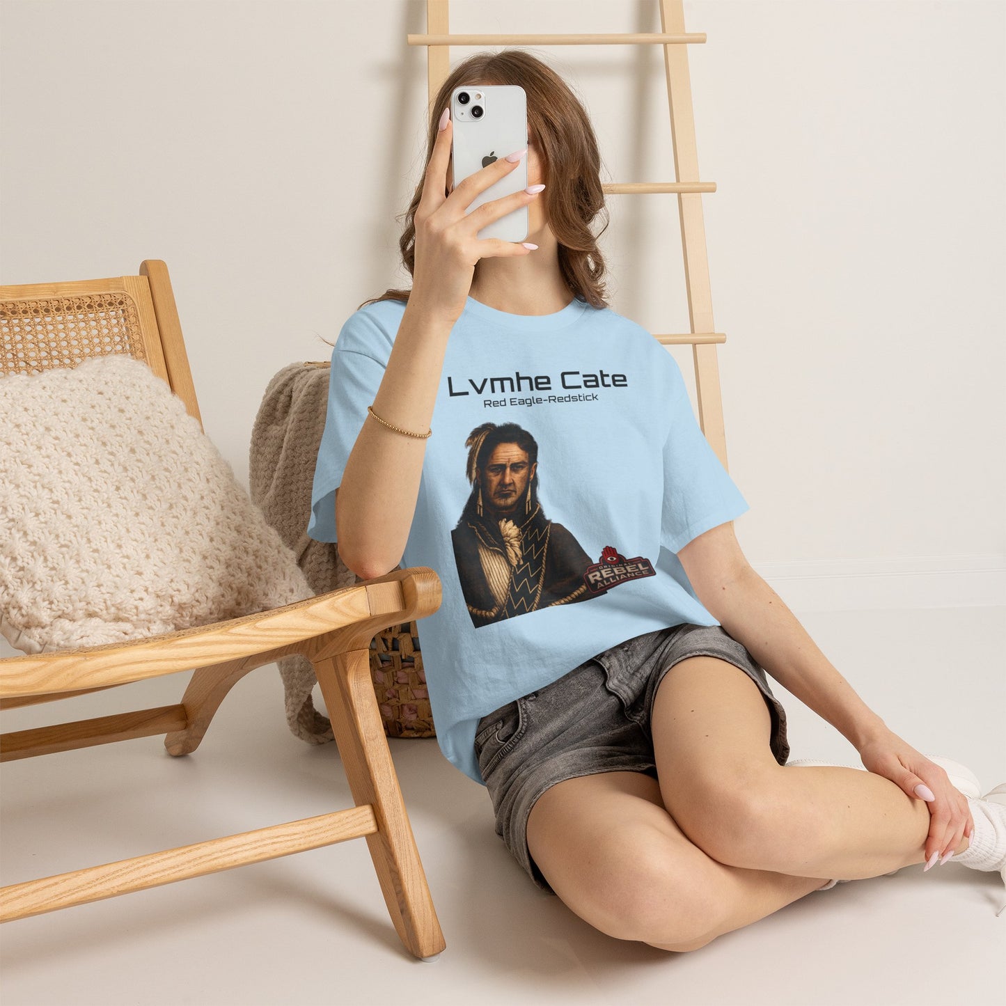 Lvmhe Cate Portrait Tee — Rebel Alliance Retro Sci‑Fi Graphic Shirt