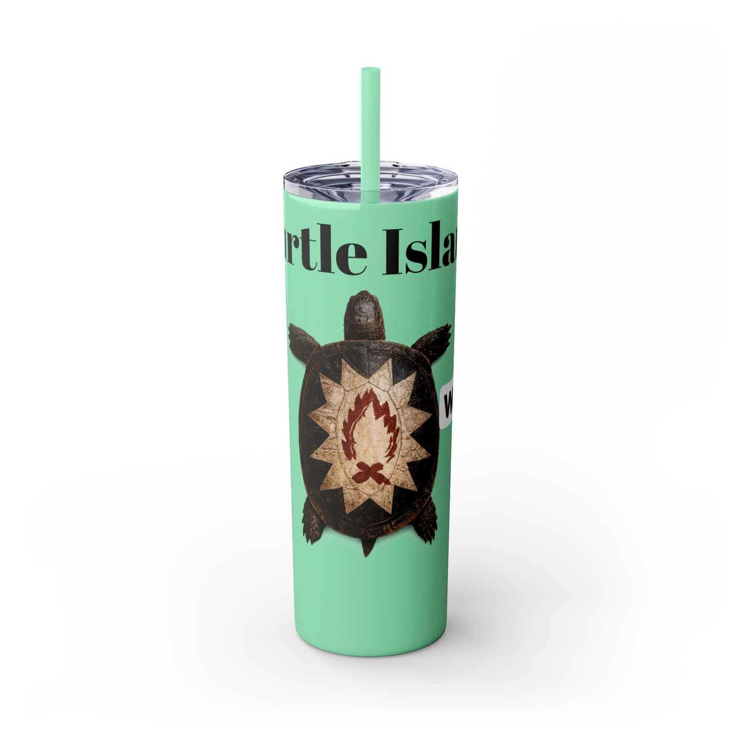 Wyandotte Skinny Tumbler with Straw, 20oz