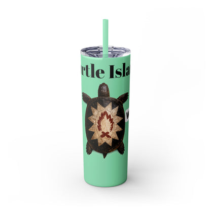 Wyandotte Skinny Tumbler with Straw, 20oz