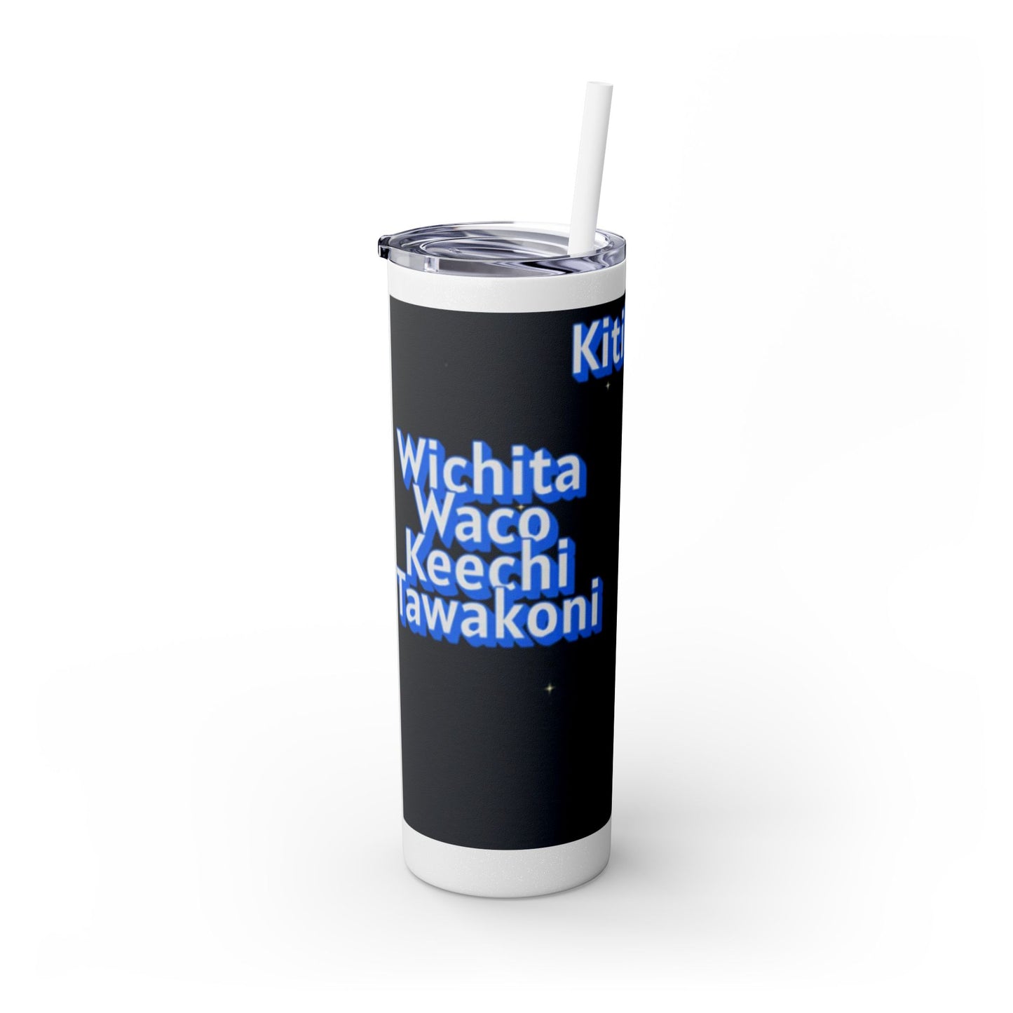 Wichita Skinny Tumbler with Straw, 20oz