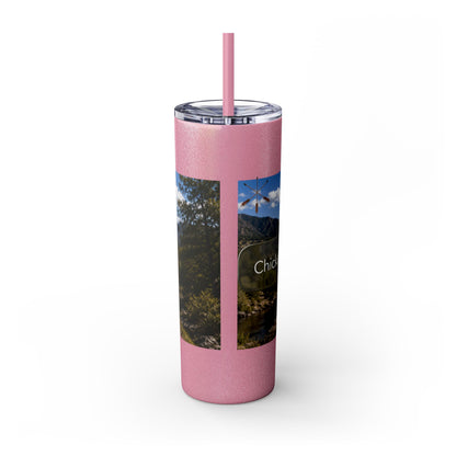 Chickasaw Skinny Tumbler with Straw, 20oz