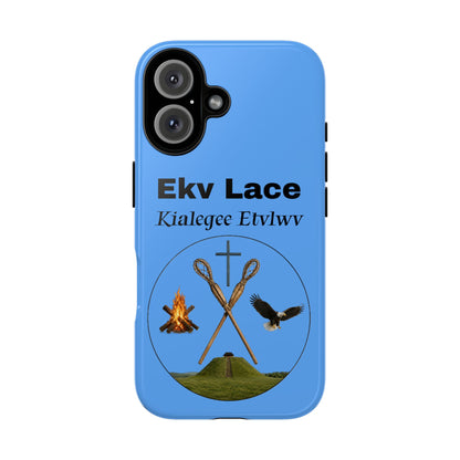 Kialegee Protective Phone Case — Custom 'Ekv Lace' Cross & Campfire Design