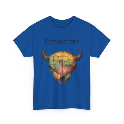 Comancheria Buffalo Skull T-Shirt — Western Map Graphic Tee