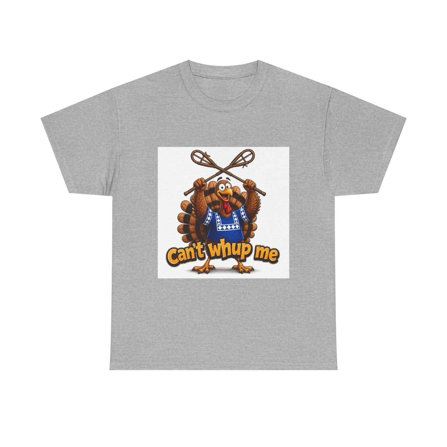 Turkey Mascot Tee — 'Can't Whup Me' Funny Thanksgiving T‑Shirt