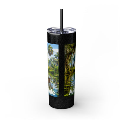 Seminole Skinny Tumbler with Straw, 20oz