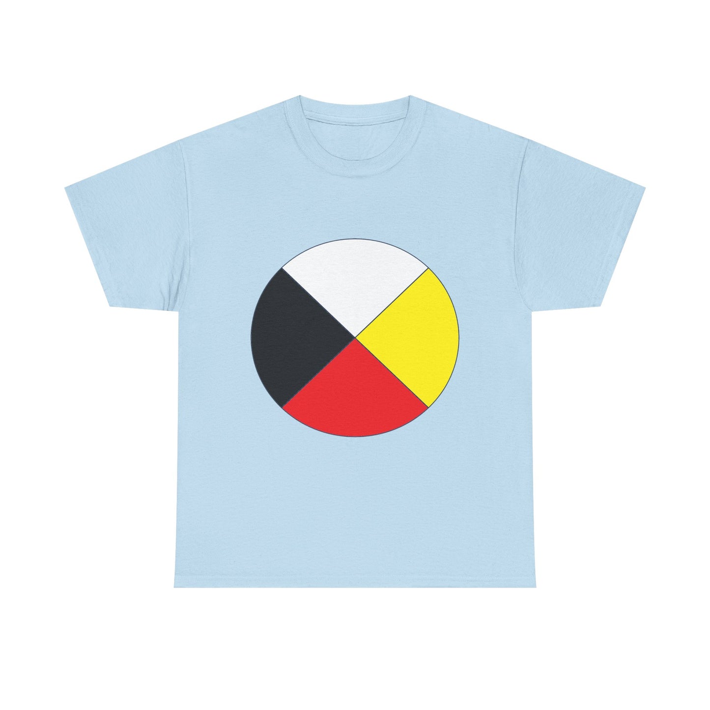 Native Medicine Wheel Tee — Four Directions Circle Design T-Shirt