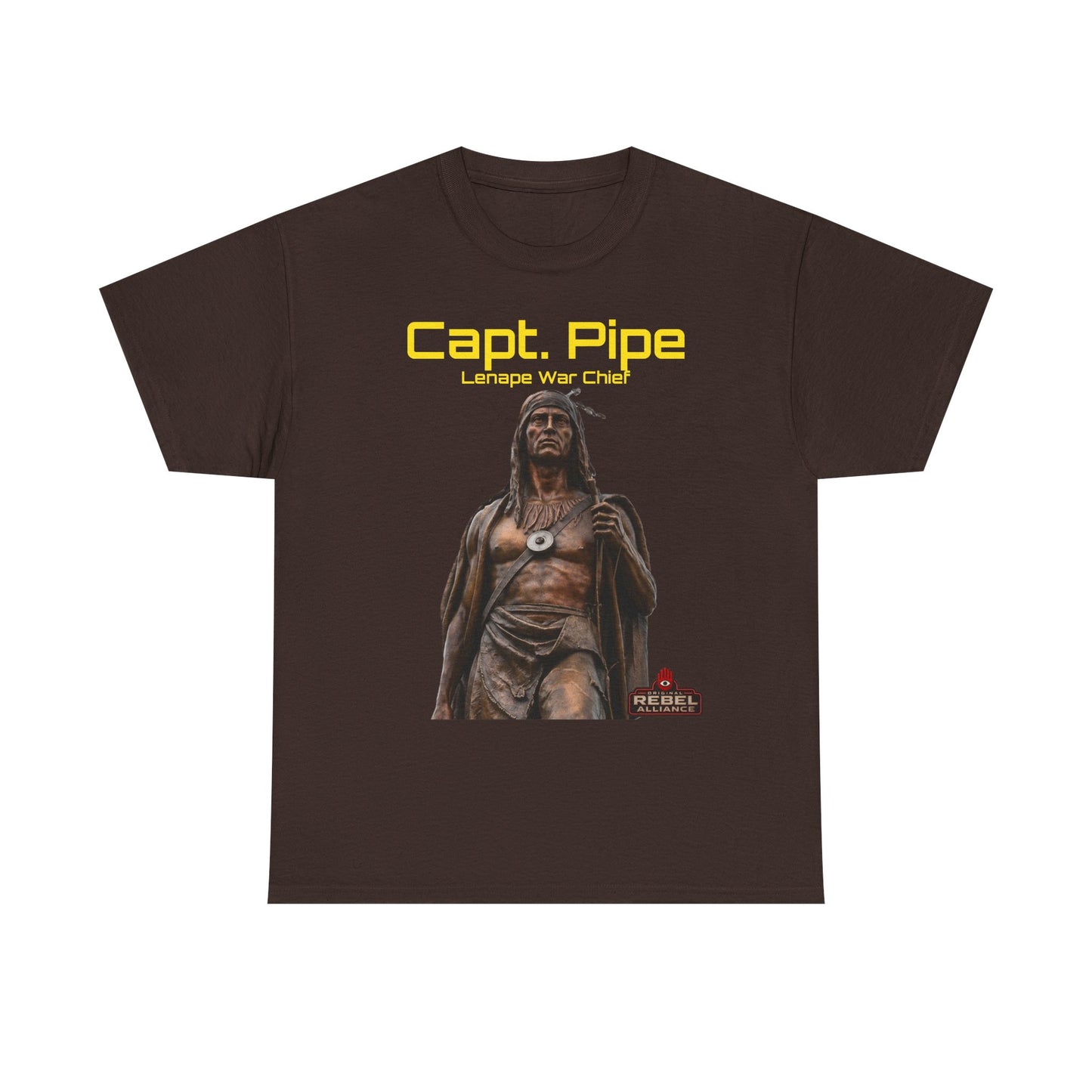 Capt. Pipe Lemape War Chief T‑Shirt — Native Warrior Graphic Tee