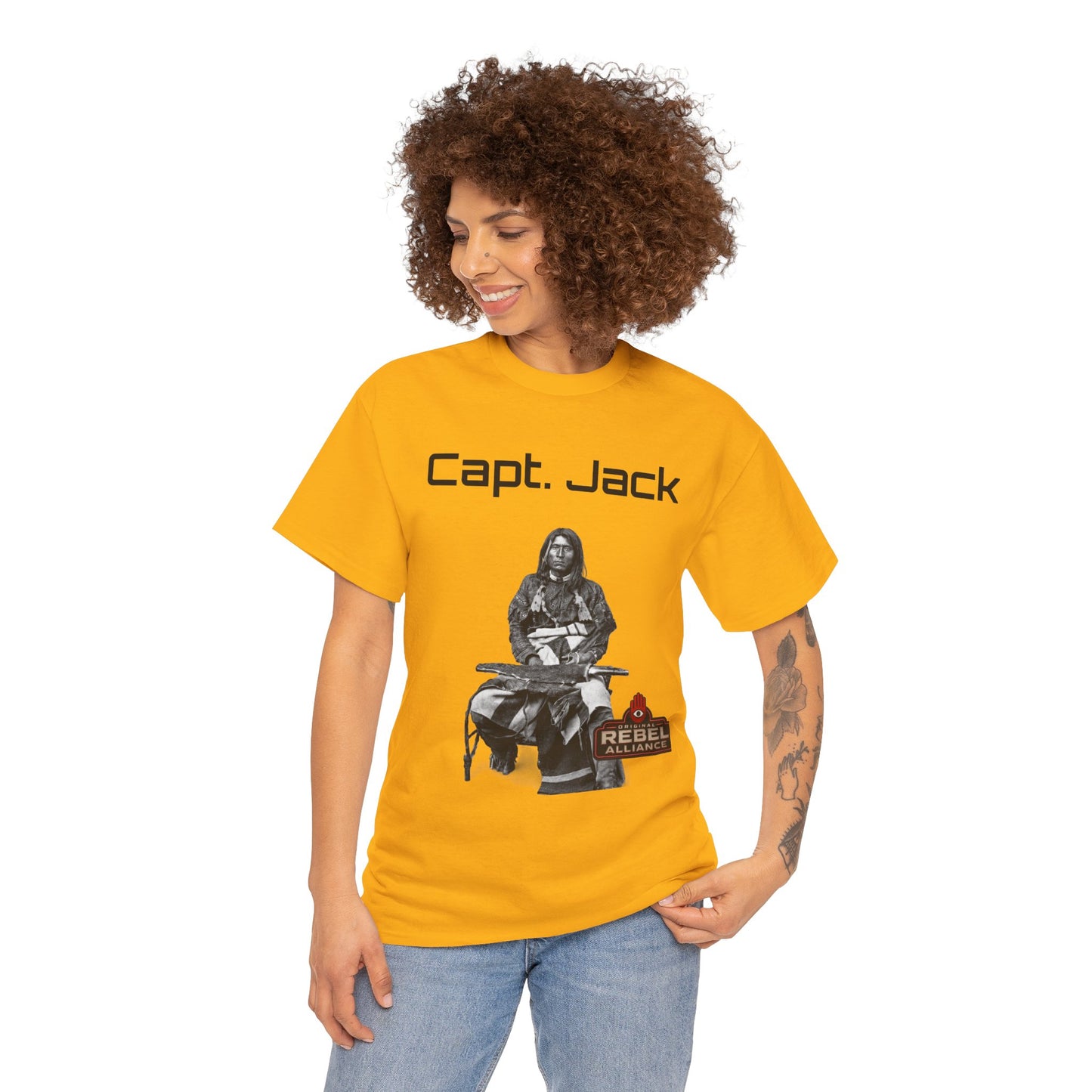 Capt. Jack Graphic Tee — Rebel Archer Vintage Arrow Back Print