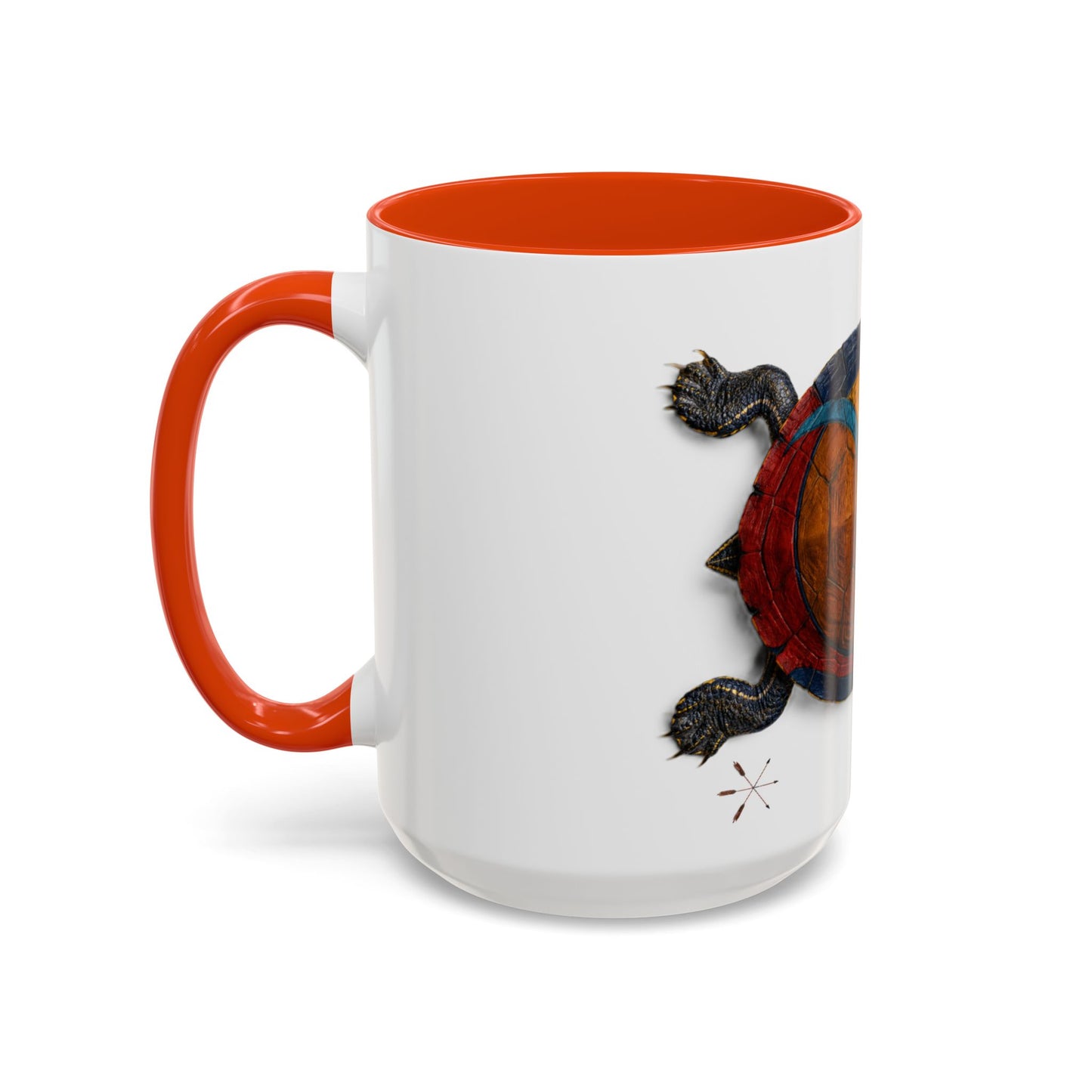 Delaware West Colorful Turtle Coffee Mug — Vibrant Hand-Painted Shell Design (11oz/15oz)