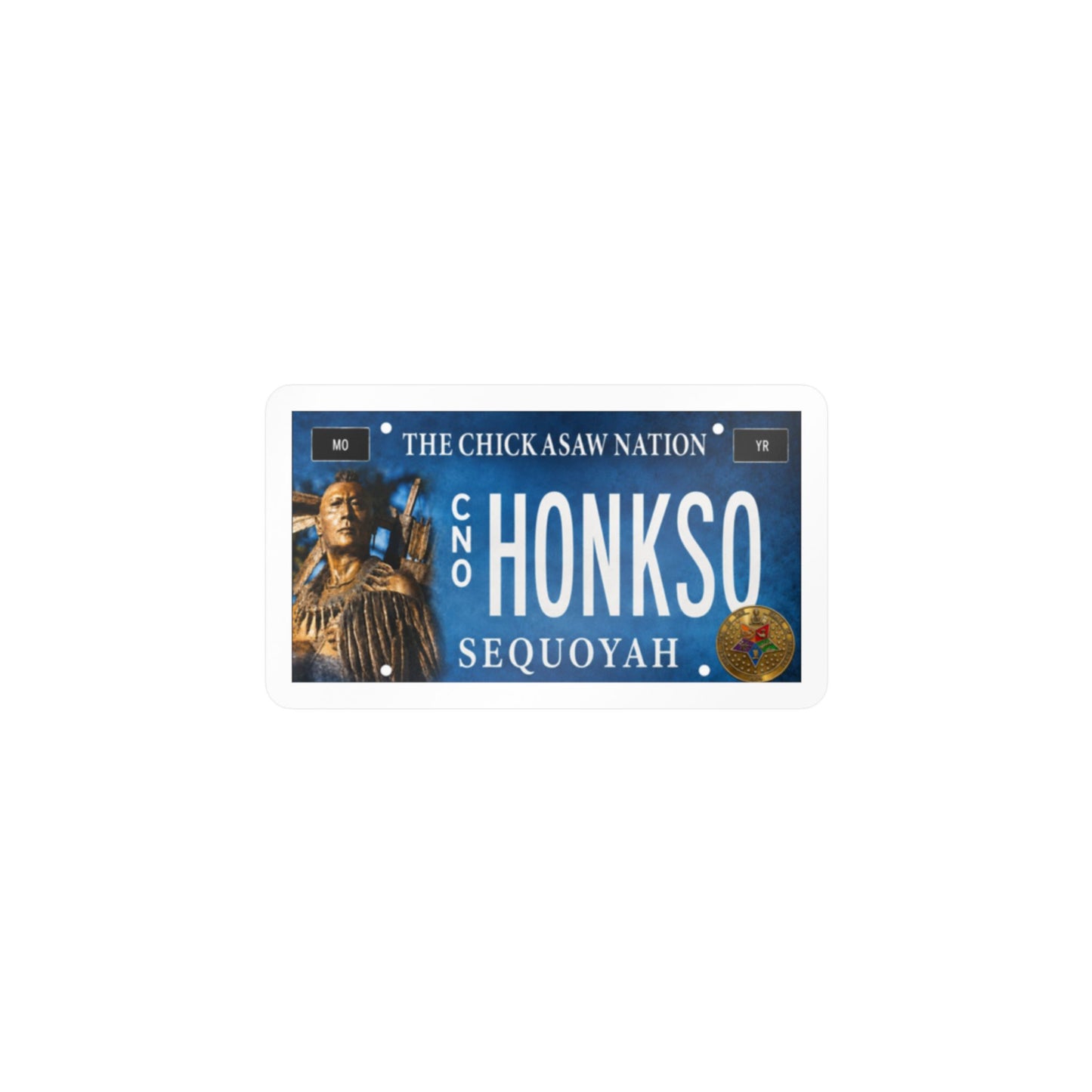 Chickasaw Nation "HONKSO SEQUOYAH" Native Heritage Sticker
