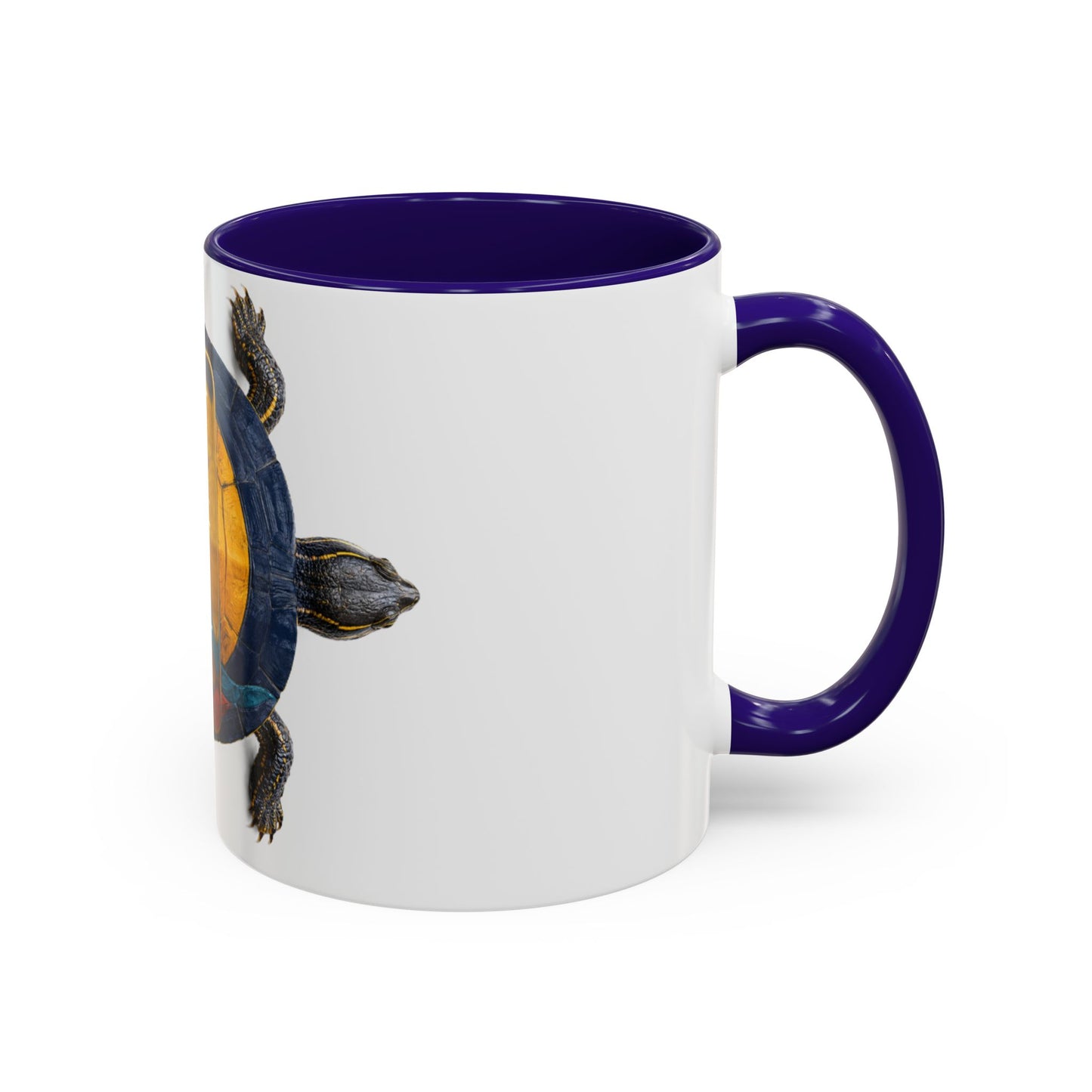 Delaware West Colorful Turtle Coffee Mug — Vibrant Hand-Painted Shell Design (11oz/15oz)