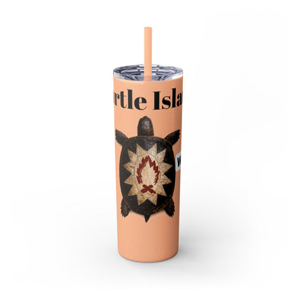 Wyandotte Skinny Tumbler with Straw, 20oz