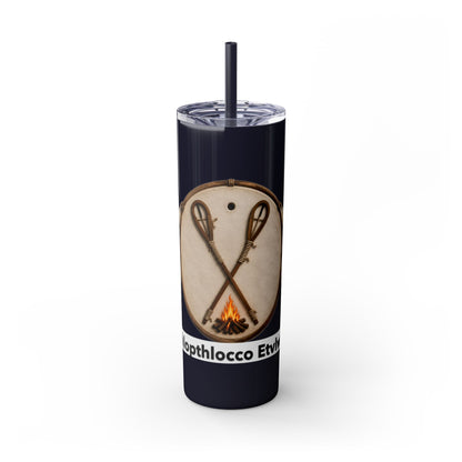 Thlopthlocco Skinny Tumbler with Straw, 20oz