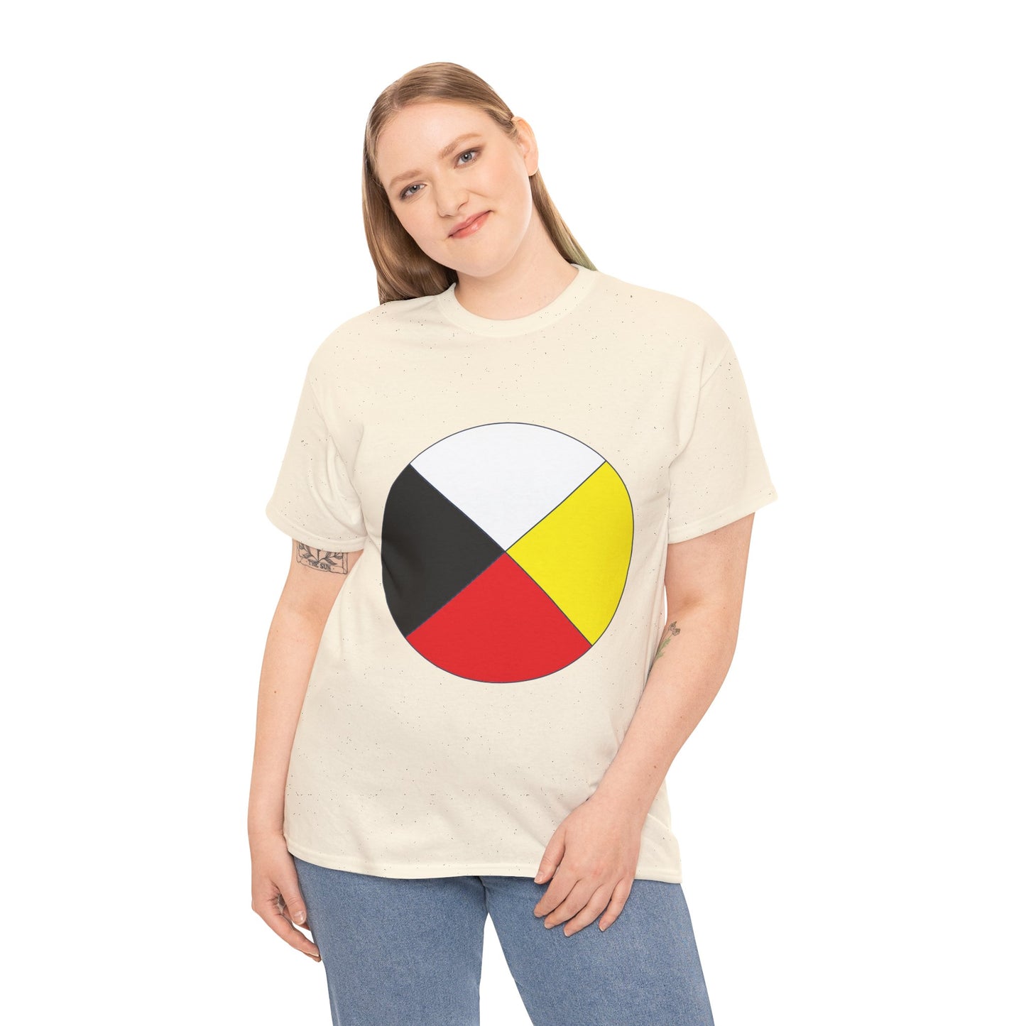 Native Medicine Wheel Tee — Four Directions Circle Design T-Shirt
