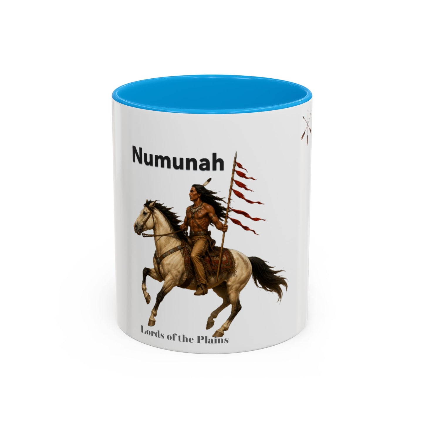 Comanche Numunah ‘Lords of the Plains’ Horseman Coffee Mug — Native Warrior Ceramic Mug (11oz/15oz)