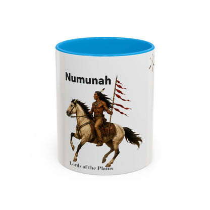 Comanche Numunah ‘Lords of the Plains’ Horseman Coffee Mug — Native Warrior Ceramic Mug (11oz/15oz)