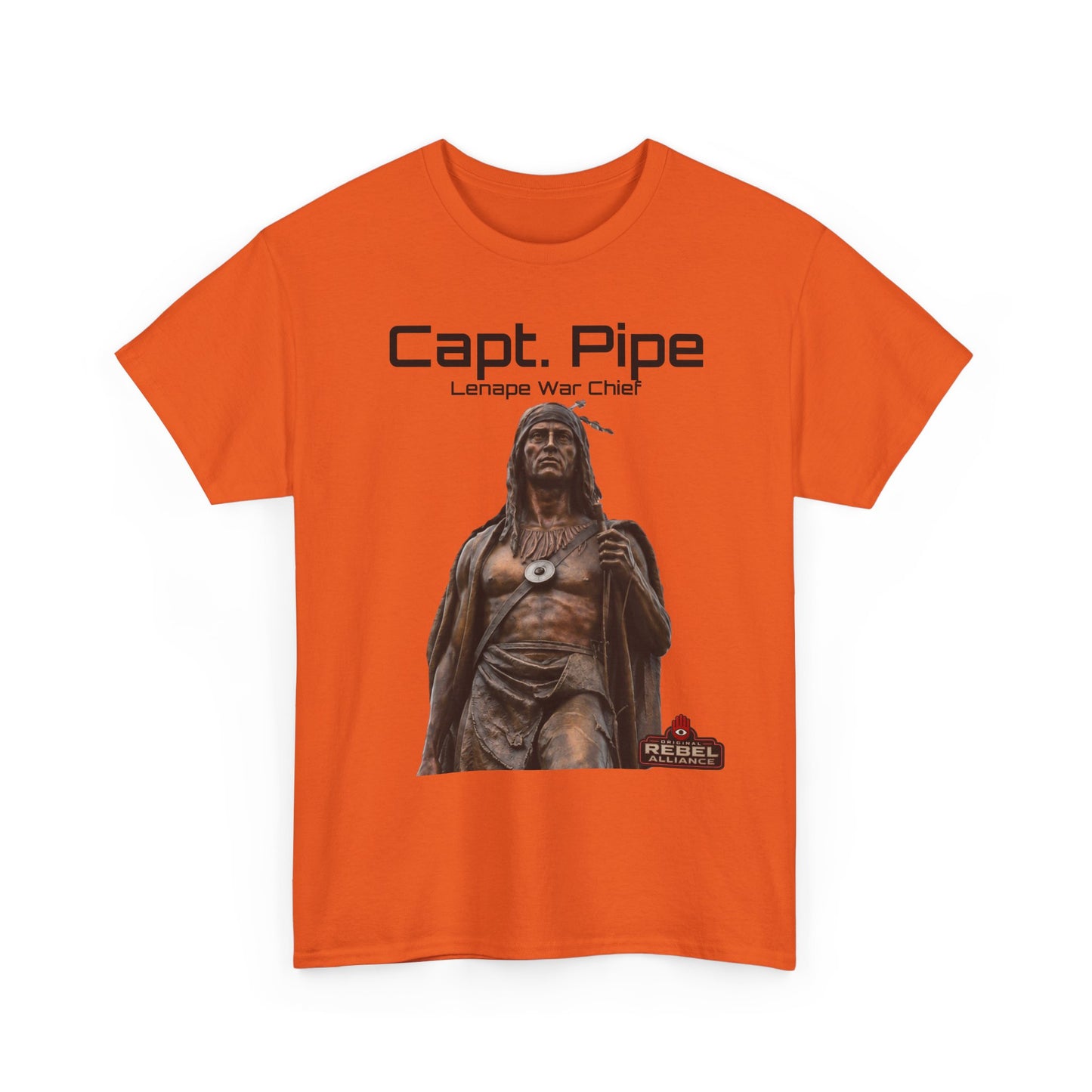Capt. Pipe Lemape War Chief T‑Shirt — Native Warrior Graphic Tee