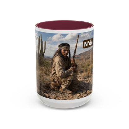 Ft. Sill Apache Desert Scene Coffee Mug — 'N'de' Southwest Landscape 11/15oz