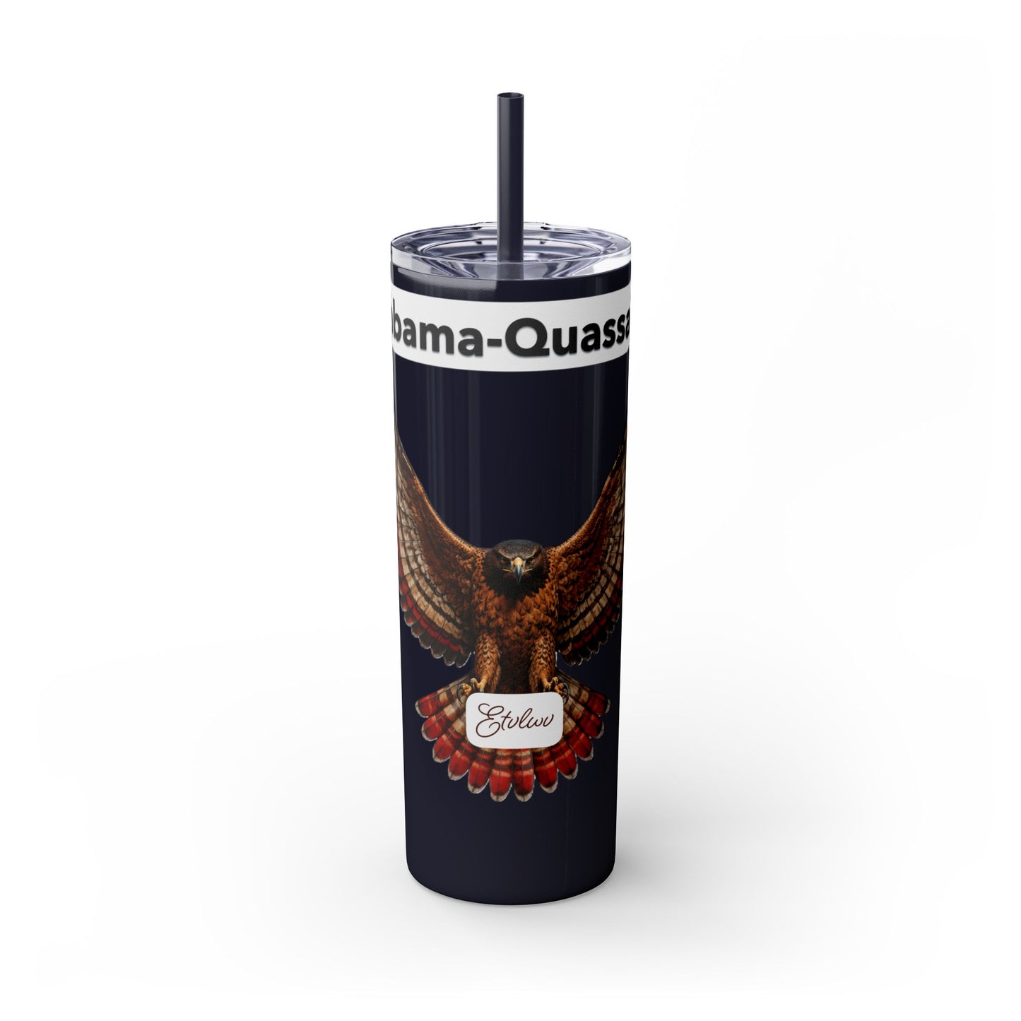 AQ Skinny Tumbler with Straw, 20oz