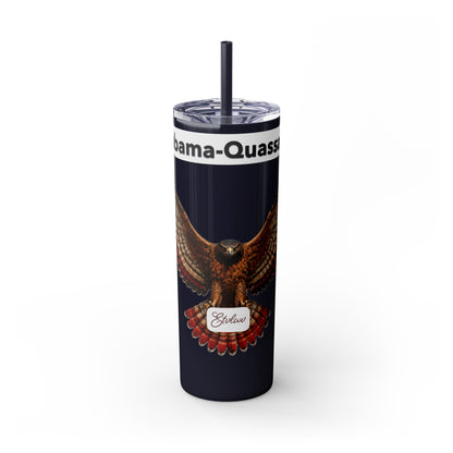AQ Skinny Tumbler with Straw, 20oz