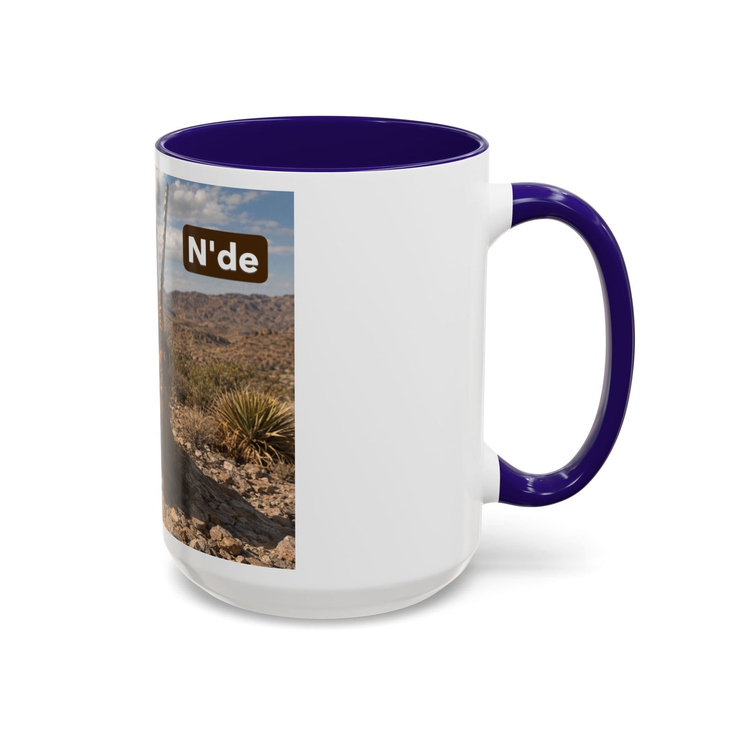 Ft. Sill Apache Desert Scene Coffee Mug — 'N'de' Southwest Landscape 11/15oz